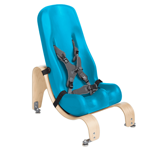 The Sitter Seat can like the floor base be mounted in differnt angels to make sure your child sits in the most comfortable position,Aqua, Blue, Terquish