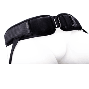 4 point hip harness with covered side release and single adjustable strap