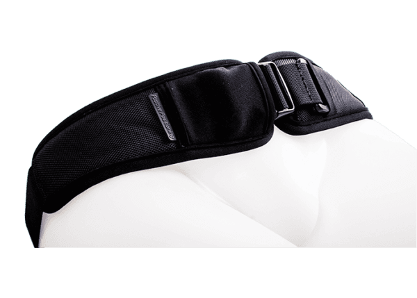 hip 2 point harness with covered side release and a single strap for adjustment
