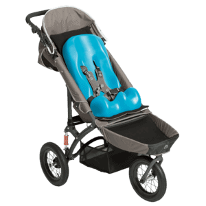The Jooger Push chair is able to fit a size 1 and 2 sitter seat which will make it a extra comfortale ride for your child