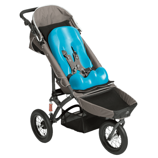 The Jooger Push chair is able to fit a size 1 and 2 sitter seat which will make it a extra comfortale ride for your child