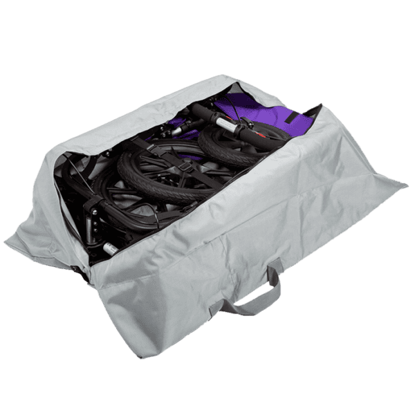 The Delta Jogger has a travelbag which makes it easy to lift and will keep your push chair dirt/dust free if it is not being used