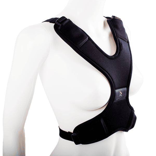 Womens chest support with x shaped for comfort and positioning