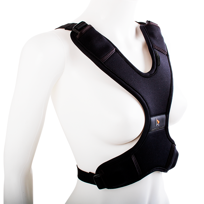 Womens chest support with x shaped for comfort and positioning