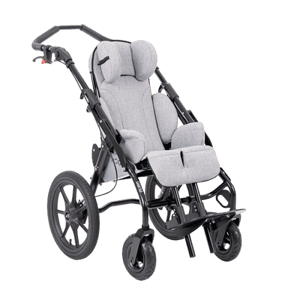 Hoggi Duro push chair with grey upholstry