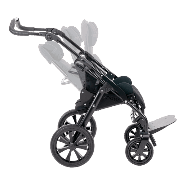 Hoggi Duro push chair with adjustable back for more comfortable ride for the user