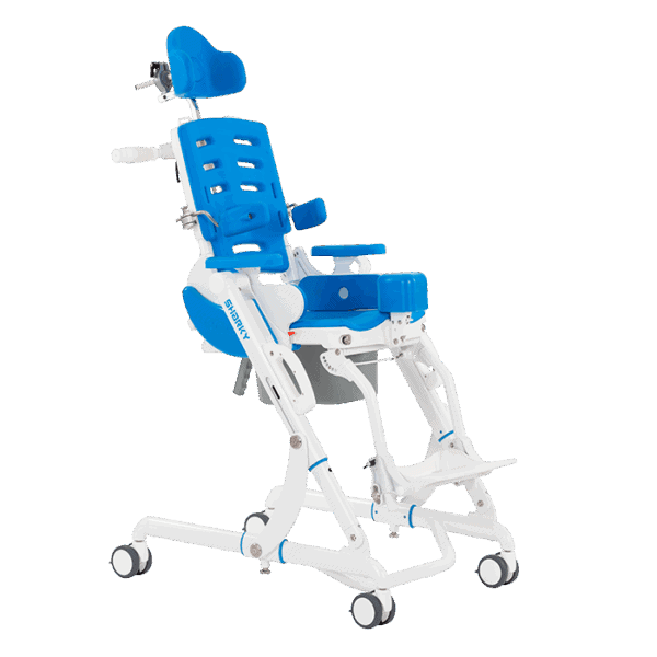 Hoggi Sharky bath and toilet chair fully equipped