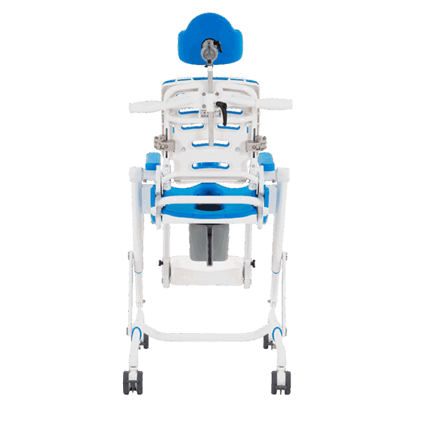 Hoggi Sharky bath and toilet chair back with handlebar for the parent