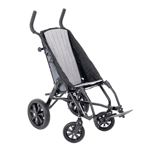 Hoggi Zip push chair with grey upholstry for more supportive user comfortability