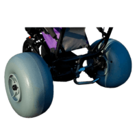 The Delta Jogger can be equipped with baloon wheel, which perform the best on soft ground such as sand, mud etc.