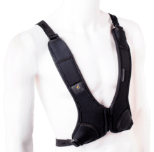 Chest Harness strechable with zipper for easy open and closeure