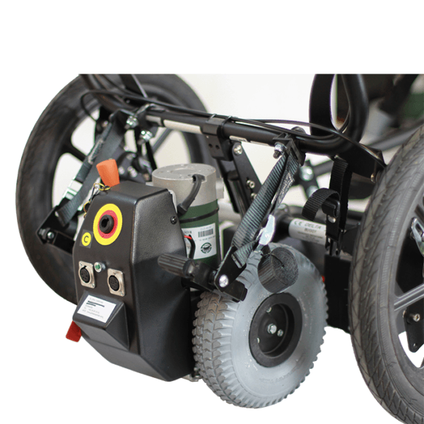 Atttach a electric powered motor to your delta push chair, for extra pushing power