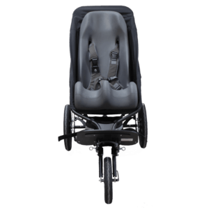 the delta jogger can be fitted with a sitter canvas which makes it possible to fit a sitter seat into the push chair and bring it along outdoor, to make the most comfortable travel for the disabled child as possible