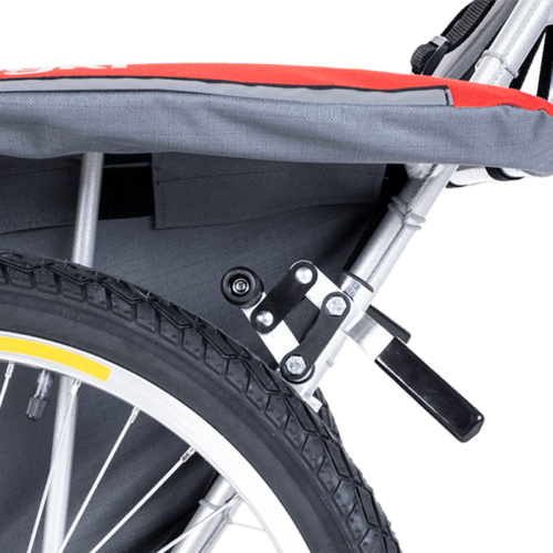 The benecykl can be fitted with a pair of parking brakes which secure the bike from rolling away while parked
