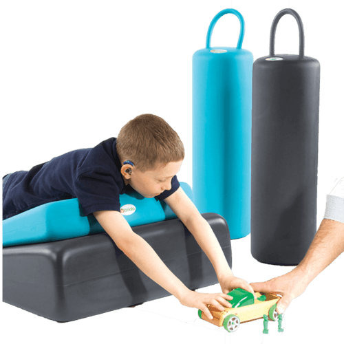 The wedges makes it possible for children to lay on while playing on the ground, it will help incline their body and head above the floor in a certain angle to maintain a good body position/posture