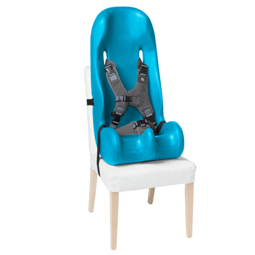 The sitter Seat is a very hygiene as it can be cleaned with normal disinfectant wipes, it also fit to a regular chair which makes it perfect for traveling or going to a restaurant as it will adapt to the chair there with the two simple straps
