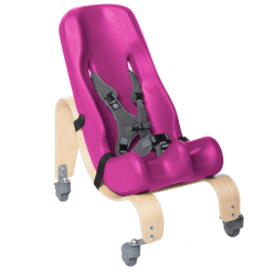 The Sitter Seat can like the floor base be mounted in differnt angels to make sure your child sits in the most comfortable position, Lilac, Purple