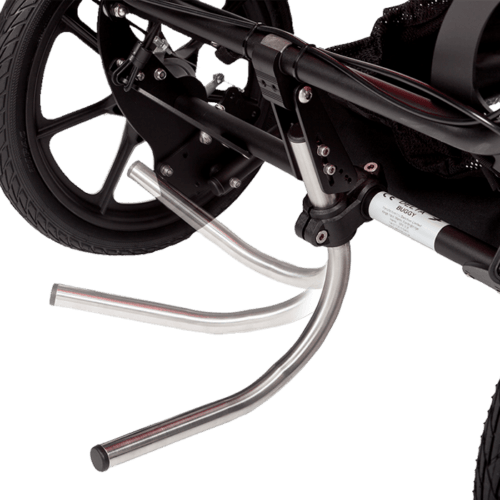 The Anti tip is a foldable rod, which secure the delta jogger from tipping over, and parents can now leave the back of the push chair without concern